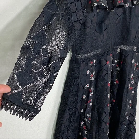 FOXIEDOX Josefine Lace & Clip Dot Cocktail Dress - Picture 9 of 14